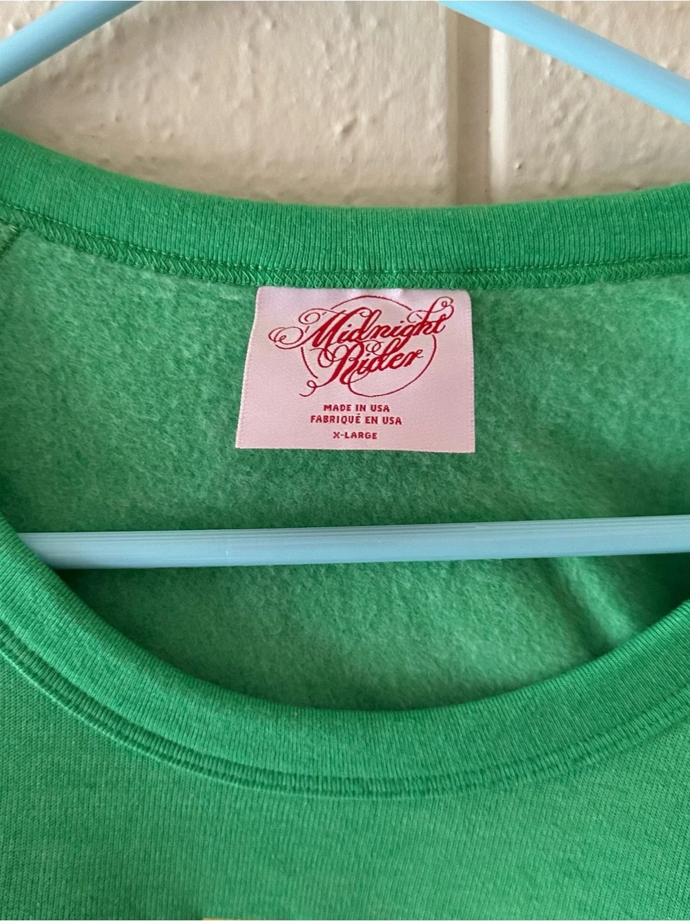 EXCELLENT MIDNIGHT RIDER ANTHROPOLOGIE GREEN SWEATSHIRT ZODIAC. XL - Picture 3 of 3